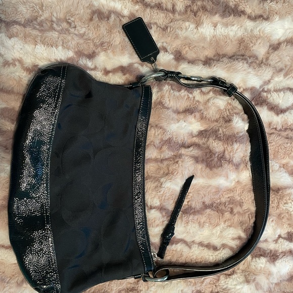 coach shoulder bag black signature - Picture 3 of 4